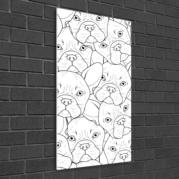 Tablou pe pe sticlă Bulldogs franceză