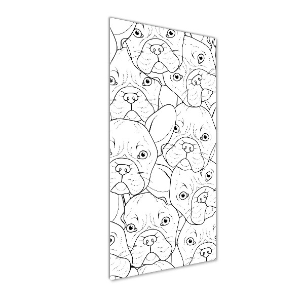 Tablou pe pe sticlă Bulldogs franceză