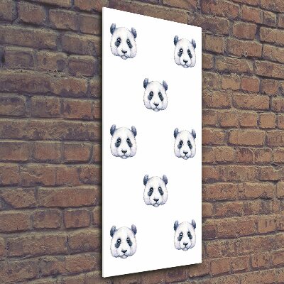 Fotografie imprimată pe sticlă ursi panda