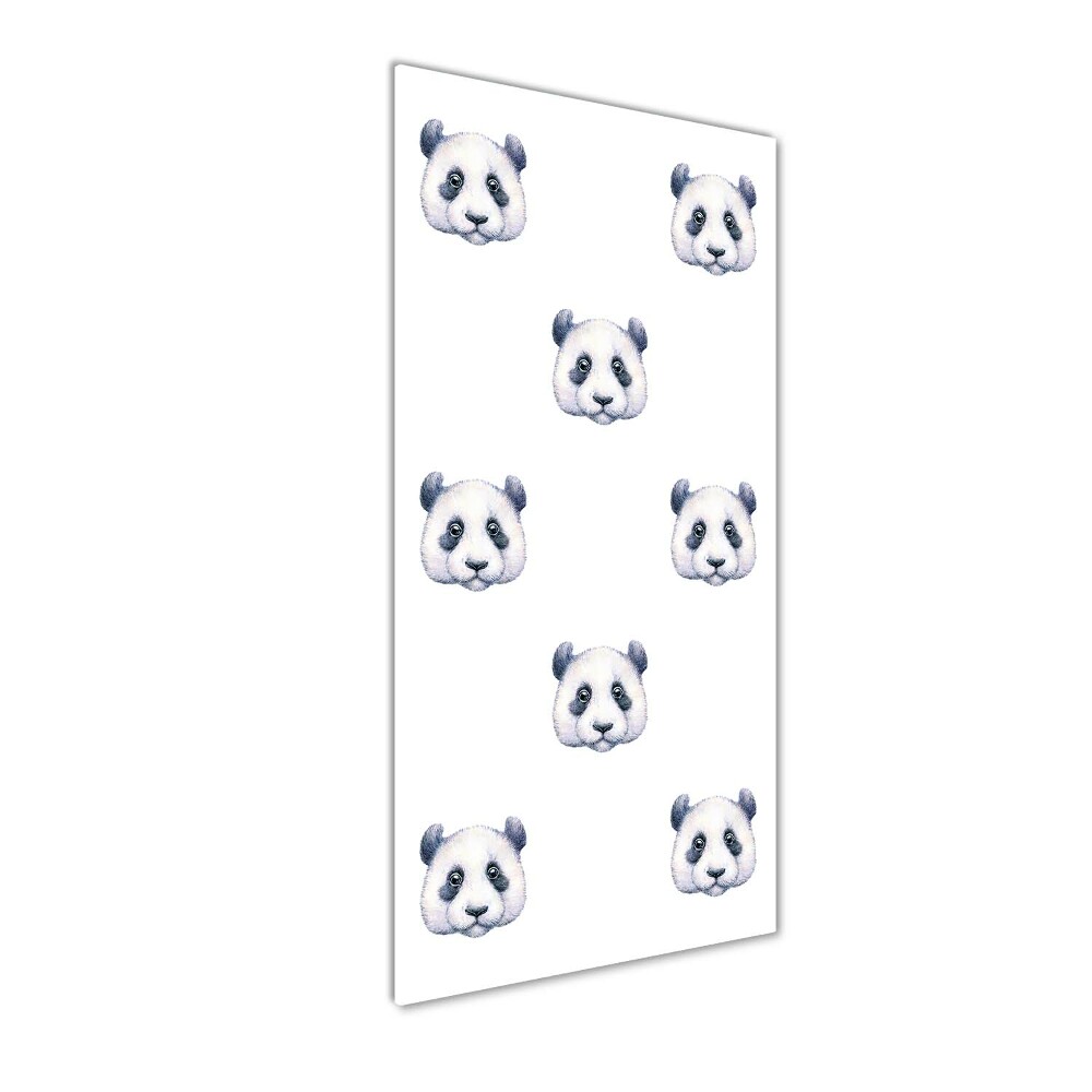 Fotografie imprimată pe sticlă ursi panda