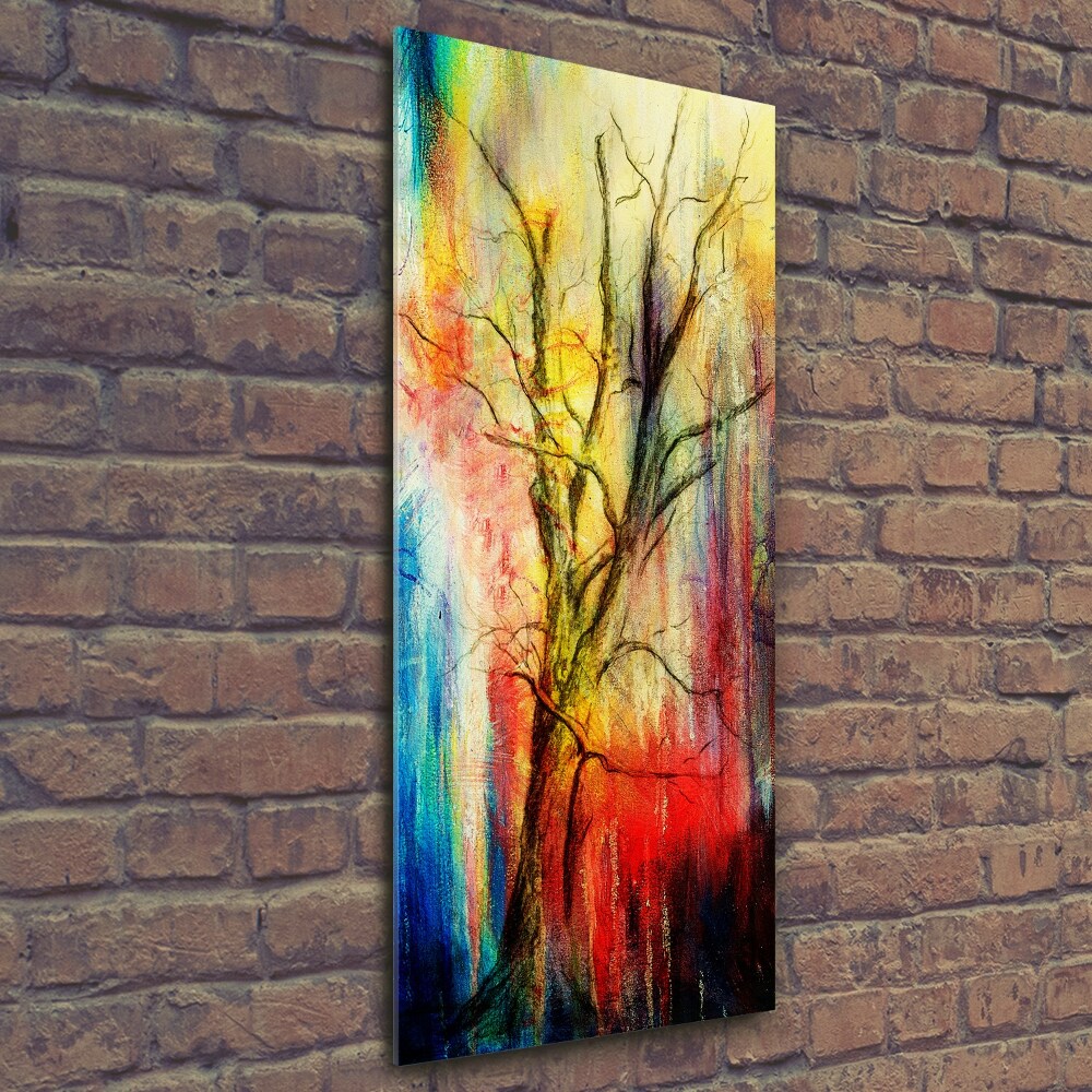 Fotografie imprimată pe sticlă copac abstract