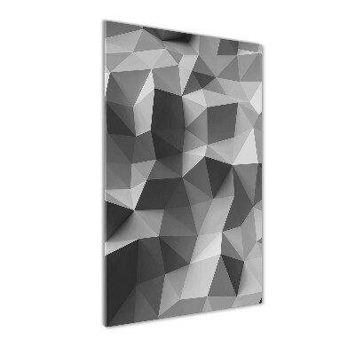 Fotografie imprimată pe sticlă triunghiuri abstractizare
