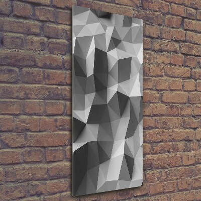 Fotografie imprimată pe sticlă triunghiuri abstractizare