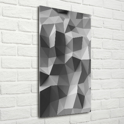 Fotografie imprimată pe sticlă triunghiuri abstractizare