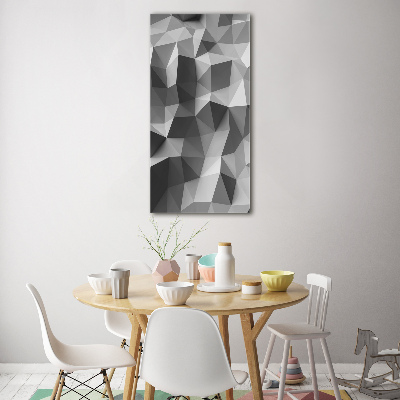 Fotografie imprimată pe sticlă triunghiuri abstractizare