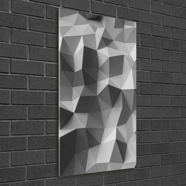 Fotografie imprimată pe sticlă triunghiuri abstractizare