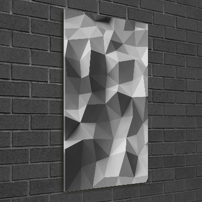 Fotografie imprimată pe sticlă triunghiuri abstractizare
