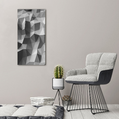 Fotografie imprimată pe sticlă triunghiuri abstractizare