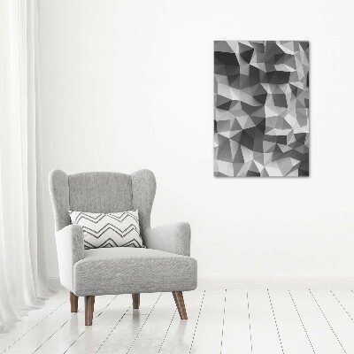 Fotografie imprimată pe sticlă triunghiuri abstractizare