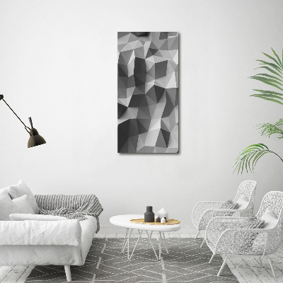 Fotografie imprimată pe sticlă triunghiuri abstractizare