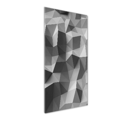 Fotografie imprimată pe sticlă triunghiuri abstractizare