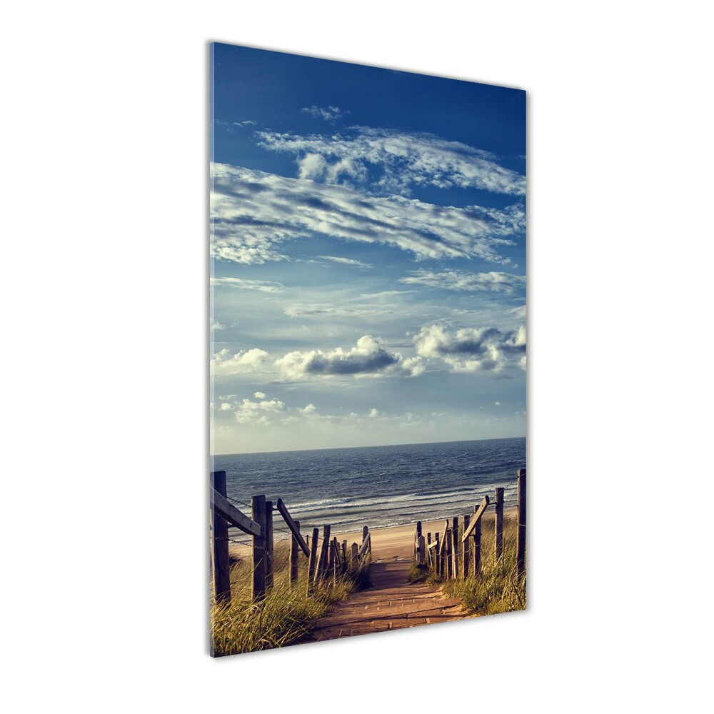 Fotografie imprimată pe sticlă Calea către plajă