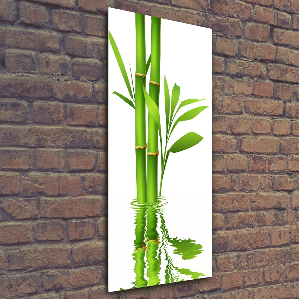 Tablou din Sticlă Bambus