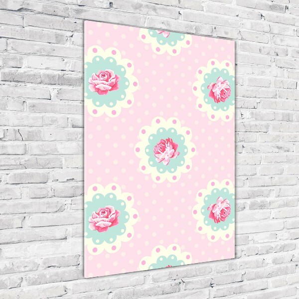 Fotografie imprimată pe sticlă Trandafiri