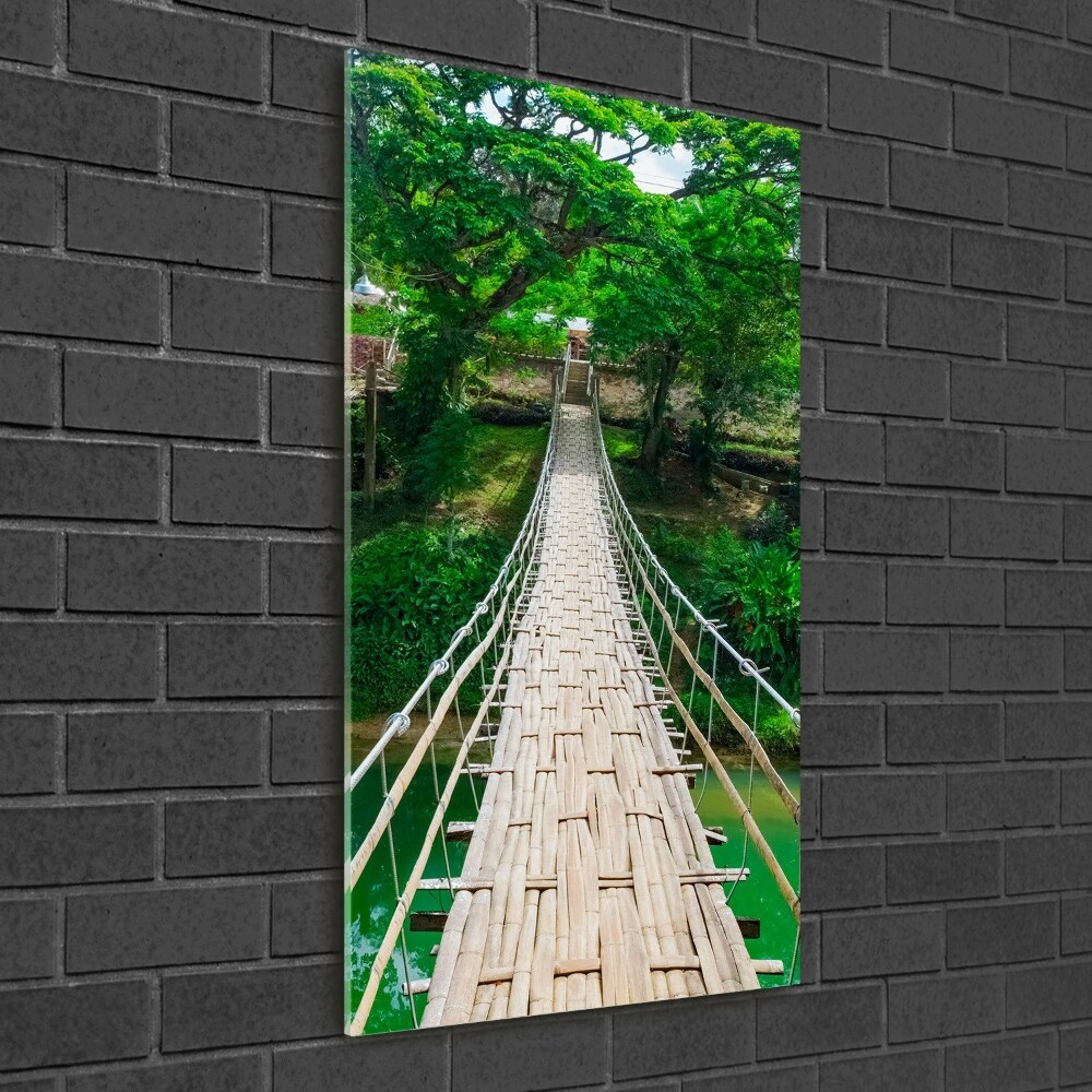 Fotografie imprimată pe sticlă Pod suspendat