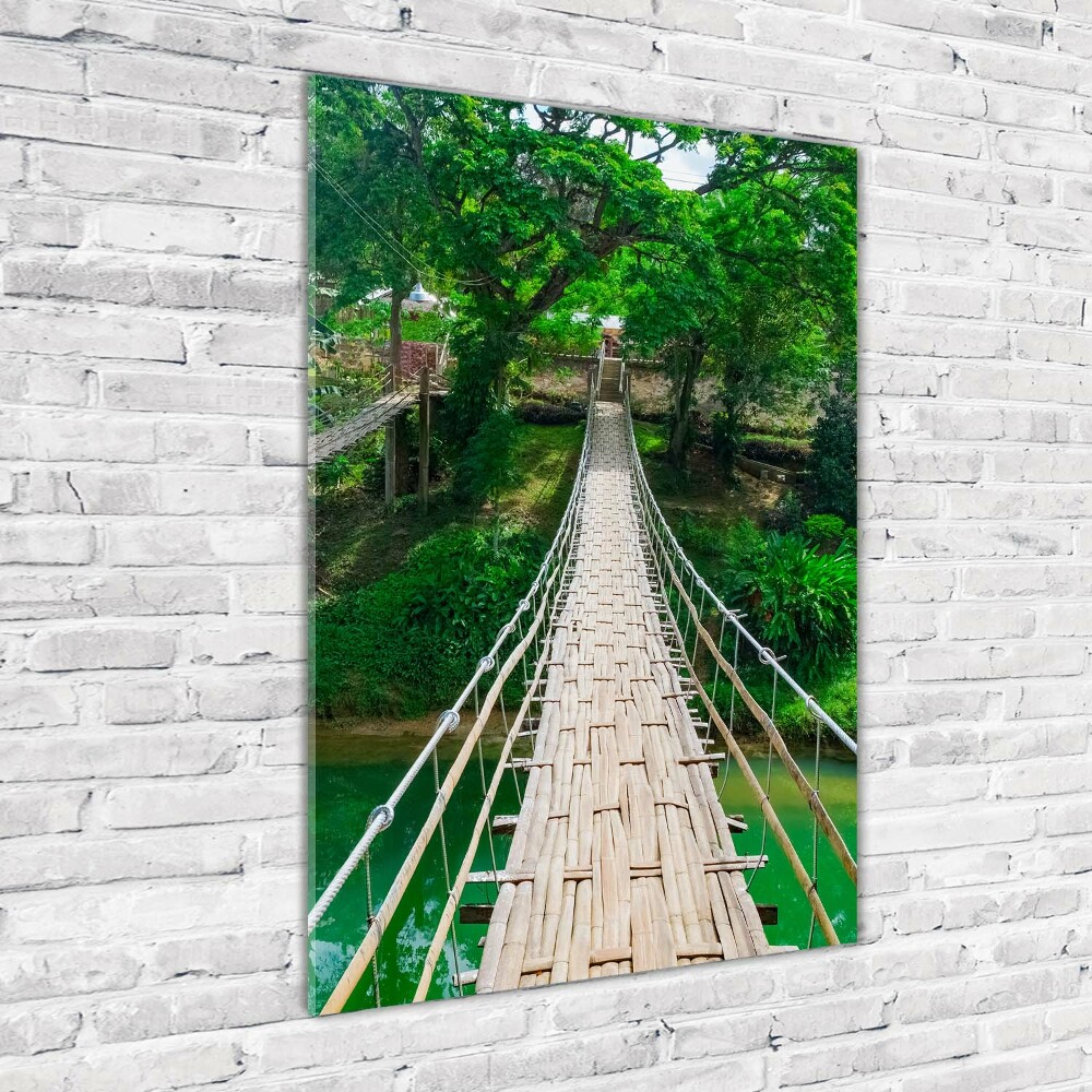Fotografie imprimată pe sticlă Pod suspendat