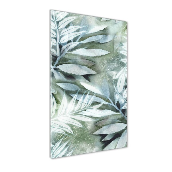 Tablou din Sticlă Frunze