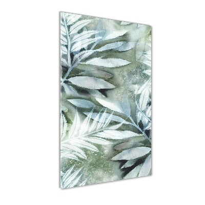 Tablou din Sticlă Frunze