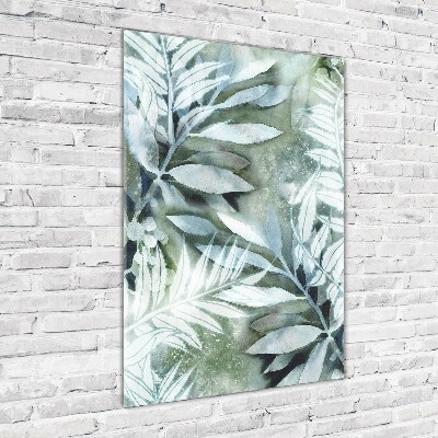 Tablou din Sticlă Frunze