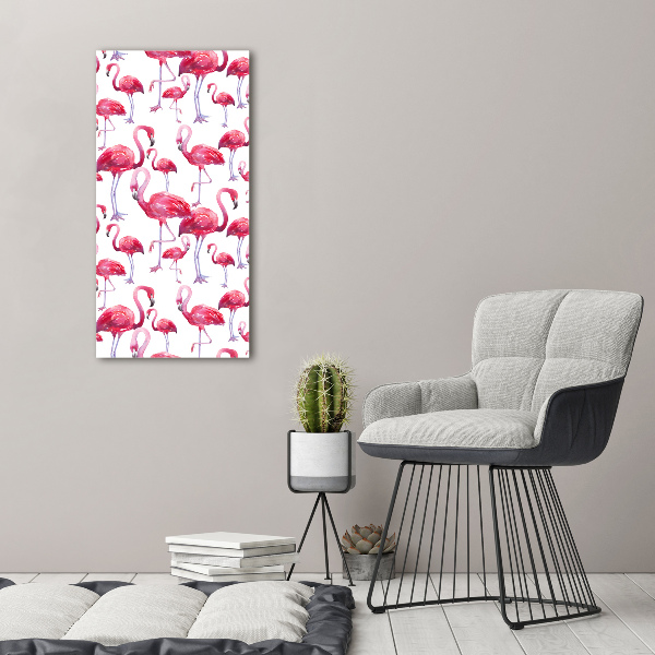 Fotografie imprimată pe sticlă Flamingos