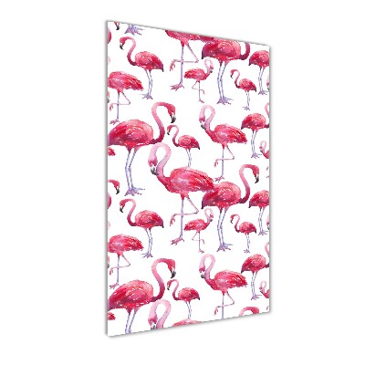 Fotografie imprimată pe sticlă Flamingos