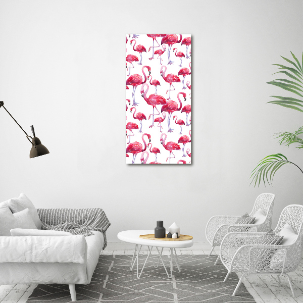 Fotografie imprimată pe sticlă Flamingos