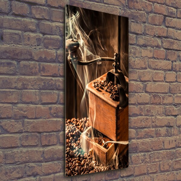 Fotografie imprimată pe sticlă Boabe de cafea