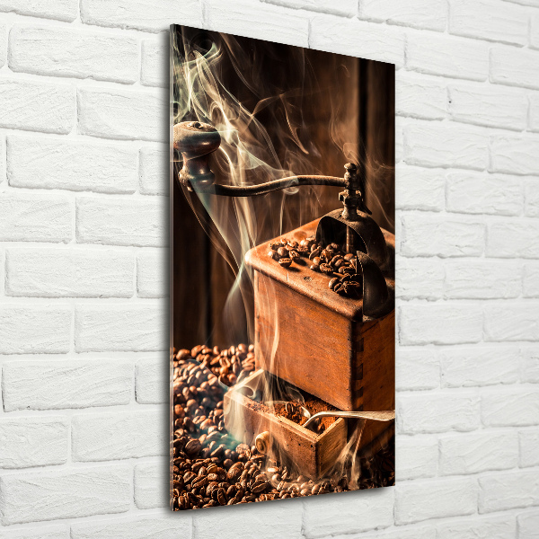 Fotografie imprimată pe sticlă Boabe de cafea