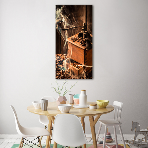 Fotografie imprimată pe sticlă Boabe de cafea