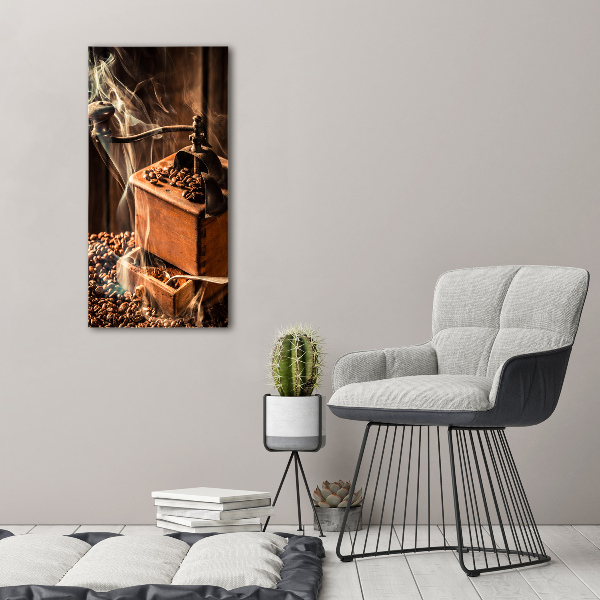 Fotografie imprimată pe sticlă Boabe de cafea
