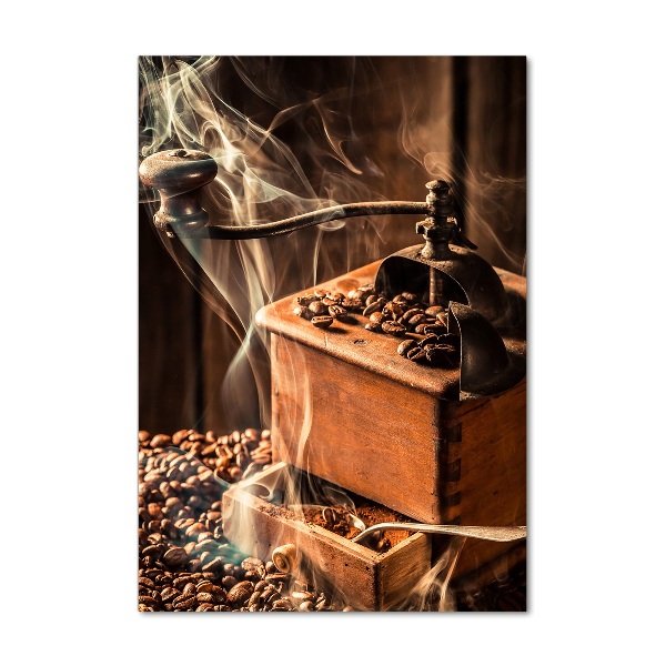 Fotografie imprimată pe sticlă Boabe de cafea