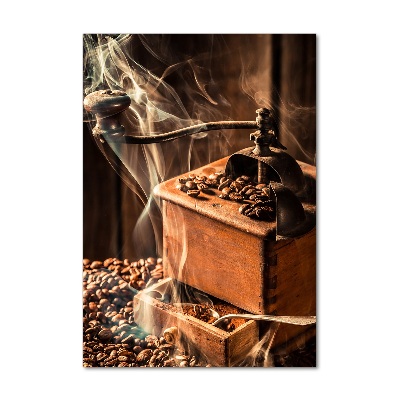 Fotografie imprimată pe sticlă Boabe de cafea
