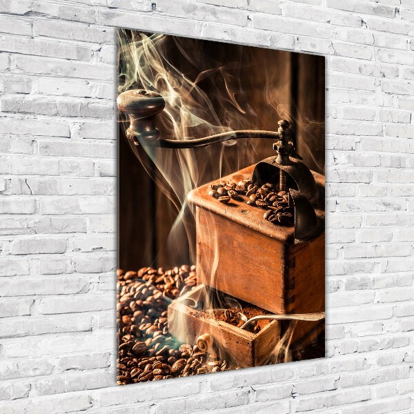 Fotografie imprimată pe sticlă Boabe de cafea