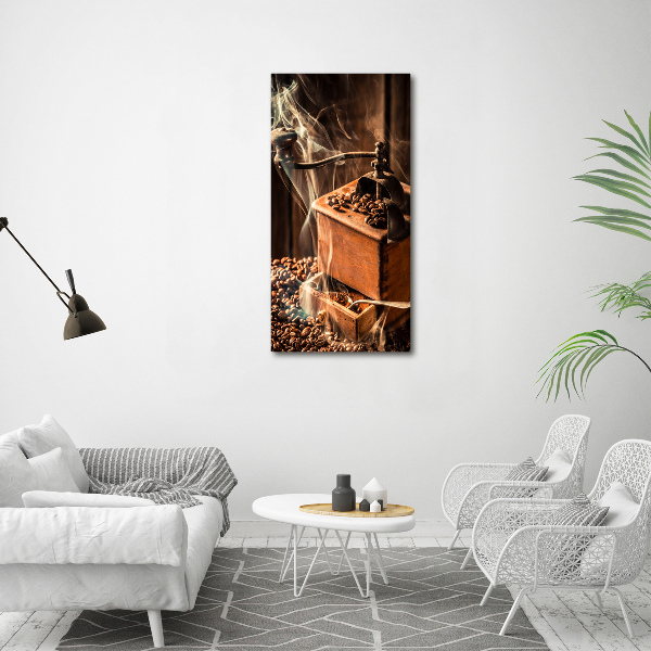 Fotografie imprimată pe sticlă Boabe de cafea