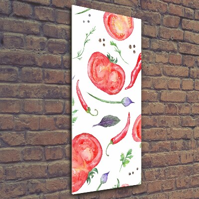 Tablou Printat Pe Sticlă legume