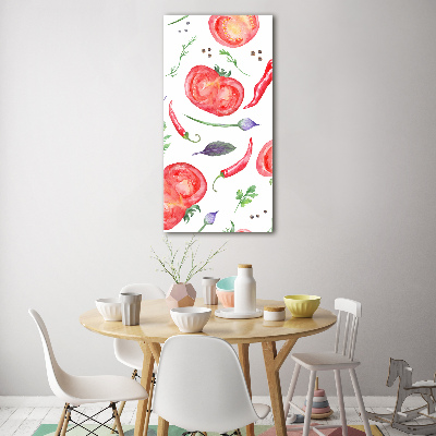 Tablou Printat Pe Sticlă legume