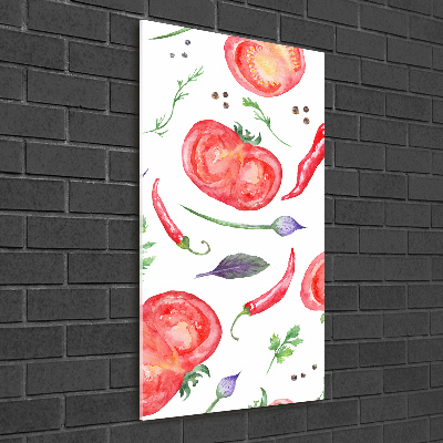 Tablou Printat Pe Sticlă legume