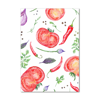 Tablou Printat Pe Sticlă legume