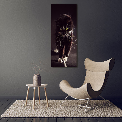 Fotografie imprimată pe sticlă Pisica neagra