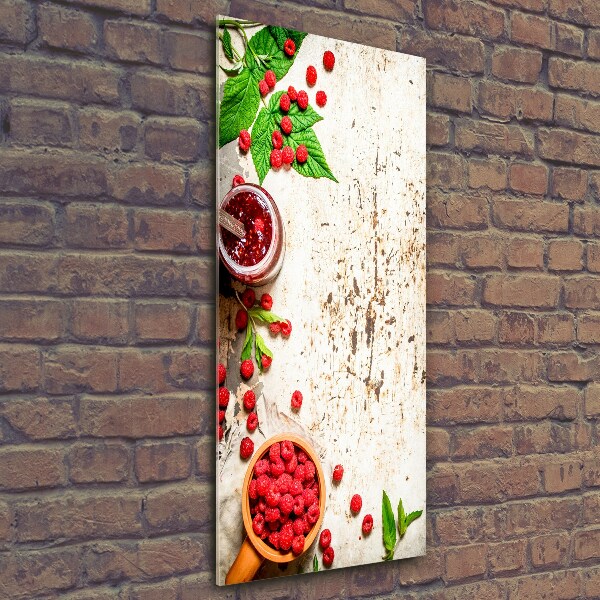 Tablou pe pe sticlă gem de zmeură