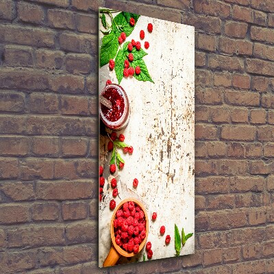 Tablou pe pe sticlă gem de zmeură