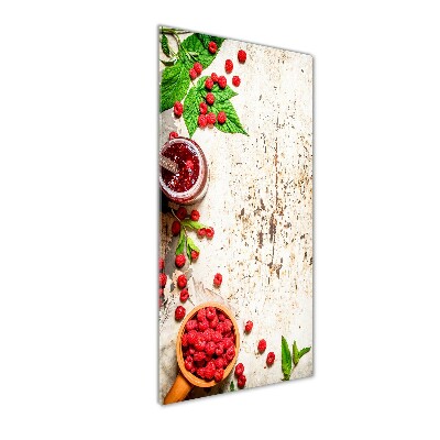 Tablou pe pe sticlă gem de zmeură