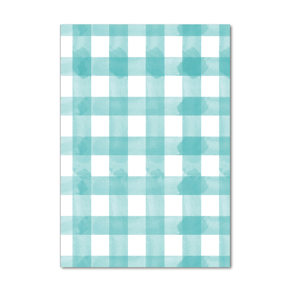 Tablou Printat Pe Sticlă grila albastru