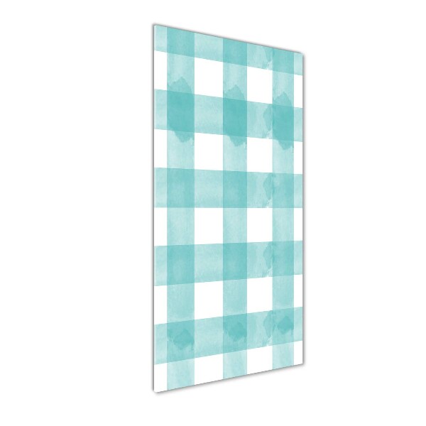 Tablou Printat Pe Sticlă grila albastru