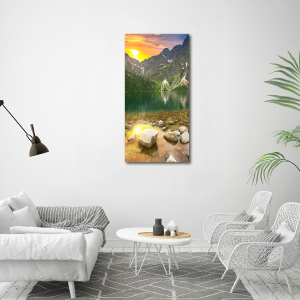 Tablou sticlă Marine ochi Tatry