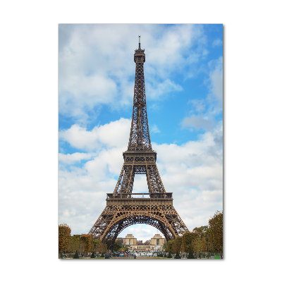 Fotografie imprimată pe sticlă Turnul Eiffel din Paris