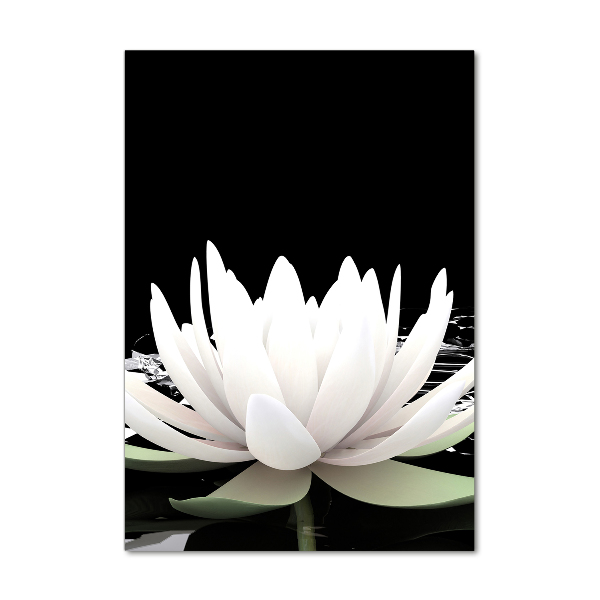 Fotografie imprimată pe sticlă floare de lotus