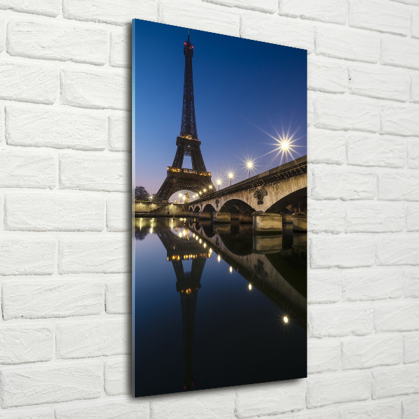 Tablou Printat Pe Sticlă Turnul Eiffel din Paris