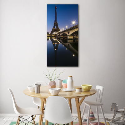 Tablou Printat Pe Sticlă Turnul Eiffel din Paris