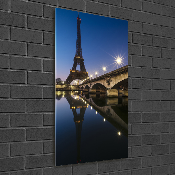 Tablou Printat Pe Sticlă Turnul Eiffel din Paris